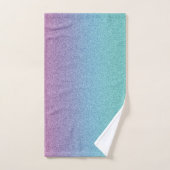 Moderne Koele Kleurrijke Regenboog Glitters Bad Handdoek (Handdoek)