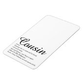 Moderne koele leuke beste neef ooit definitie magneet (Linkerzijde)