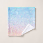 Moderne Koele Ombre Glitter Bokeh Bad Handdoek (Wasdoekje)