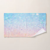 Moderne Koele Ombre Glitter Bokeh Bad Handdoek (Handdoek)