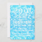 Moderne koele zomertijd in Pool Party Beach Kaart (Voorkant)