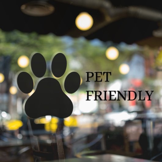 Moderne koeling van Venster Pet Friendly van winke Raamsticker