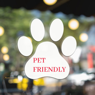 Moderne koeling van Venster Pet Friendly van winke Raamsticker