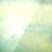 Moderne koeling van Venster Pet Friendly van winke Raamsticker (Vel 3)