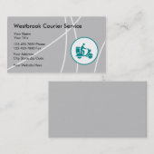 Moderne koeriersdiensten visitekaartje (Voorkant / Achterkant)