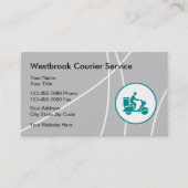 Moderne koeriersdiensten visitekaartje (Voorkant)