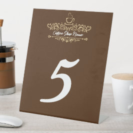 Moderne Koffie café winkel welkom Personaliseer na Reclamebord Met Voetstuk