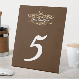 Moderne Koffie café winkel welkom Personaliseer na Reclamebord Met Voetstuk