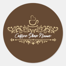 Moderne Koffie café winkel welkom Personaliseer na