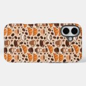 Moderne koffie esthetisch patroon Case-Mate iPhone case (Achterkant (horizontaal))