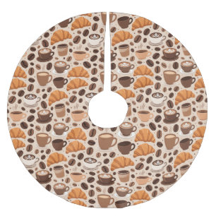 Moderne koffie esthetisch patroon kerstboom rok