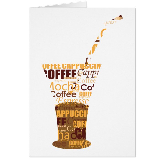 Moderne koffie-illustratie (Voorkant)