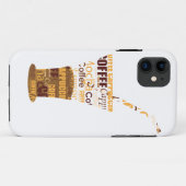 Moderne koffie-illustratie Case-Mate iPhone case (Achterkant (horizontaal))