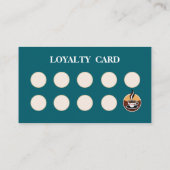 Moderne koffie krijtbord gevouwen loyaliteit stemp visitekaartje (Achterkant)