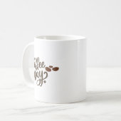 Moderne koffie Mok (Voorkant links)