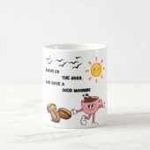Moderne koffie mok met motivatie quote gedrukt (Center)