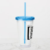 Moderne koffiebeugels acryl drinkbeker (Rechts)