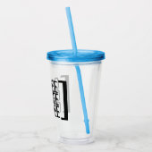 Moderne koffiebeugels acryl drinkbeker (Links)