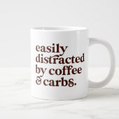 Moderne koffiebranderige Mok met koffie (Rechts)