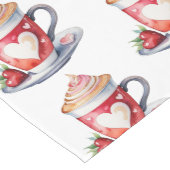 Moderne koffiecup tafelloper (Hoek)