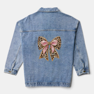 Moderne kokette strik denim jacket
