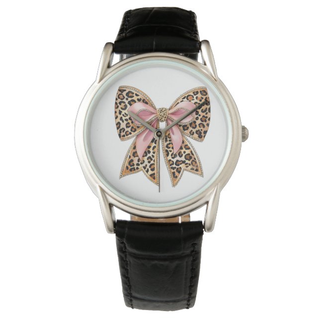 Moderne kokette strik  horloge (Voorkant)