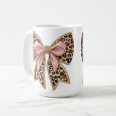 Moderne kokette strik koffiemok (Voorkant links)