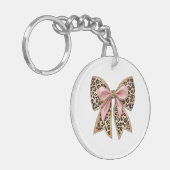 Moderne kokette strik sleutelhanger (Voorkant Links)