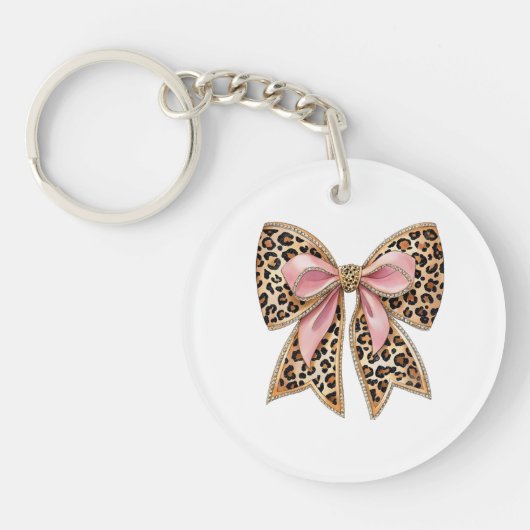 Moderne kokette strik sleutelhanger (Voorkant)