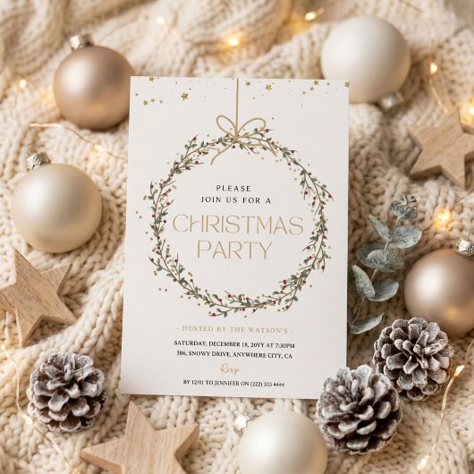 Moderne 'Kom langs' Kerstman Kerstfeest Kaart