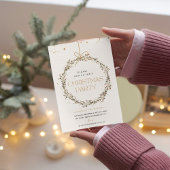 Moderne 'Kom langs' Kerstman Kerstfeest Kaart