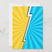 Moderne komische cartoon fotoverjaardag kaart (Achterkant)