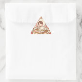 Moderne Konijn Coffee Driehoek Tech Decal Sticker (Tas)