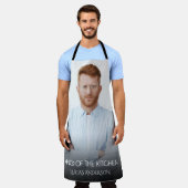 Moderne koning van de Keukenfoto | Naam Apron Schort (Gedragen)