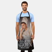 Moderne koning van de Keukenfoto | Naam Apron Schort (Gedragen)