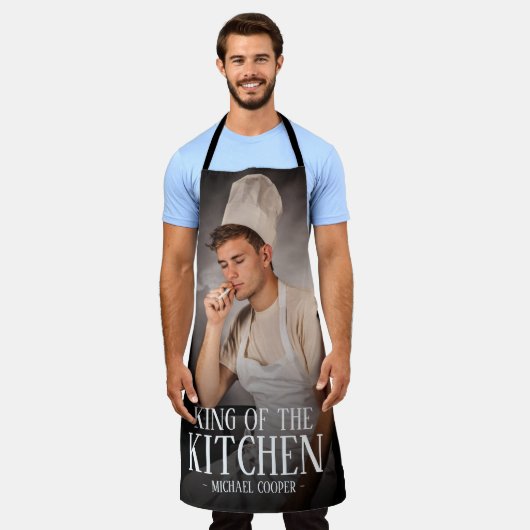 Moderne koning van de Keukenfoto | Naam Apron Schort (Gedragen)