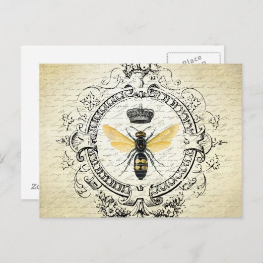 moderne  koningin briefkaart (Voorkant / Achterkant)