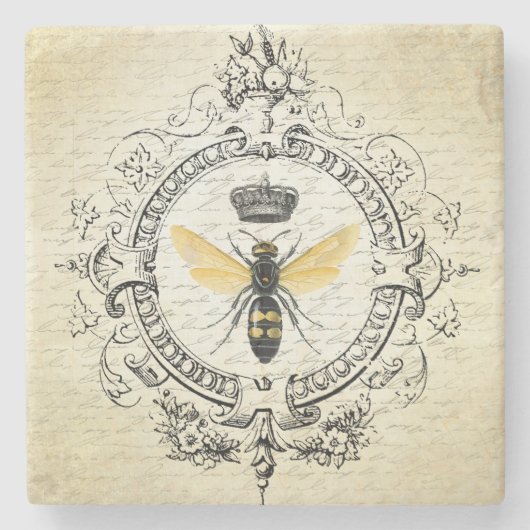 moderne  koningin stenen onderzetter (Voorkant)