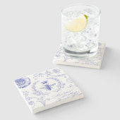 moderne  koningin stenen onderzetter (Zijkant)