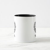 Moderne Koninklijk Wapen Embleem Monogram Script N Mok (Midden)