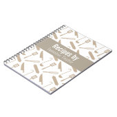 Moderne kookgereedschappen Recipe Cook Book Notitieboek (Linkerzijde)