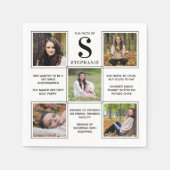 Moderne kool Afstuderen unieke feiten 5 foto Servet (Voorkant)