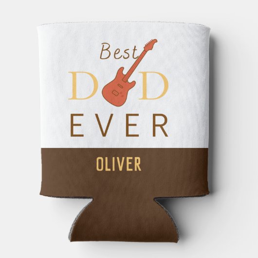 Moderne kool Beste vader ooit muziek gitaar Father Blikjeskoeler (Achterkant)