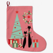 Moderne kool- en kerstboom uit de middelbare eeuw grote kerstsok (Voorkant)