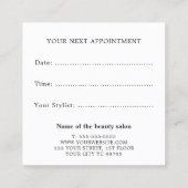 Moderne kool kleurrijke haardrogers foto-afspraak afsprakenkaartje (Achterkant)