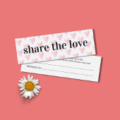 Moderne kool lichte roze harten schoonheidssalon mini visitekaartjes