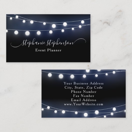 Moderne Koord van de Planner van de Gebeurtenis va Visitekaartje (Voorkant / Achterkant)