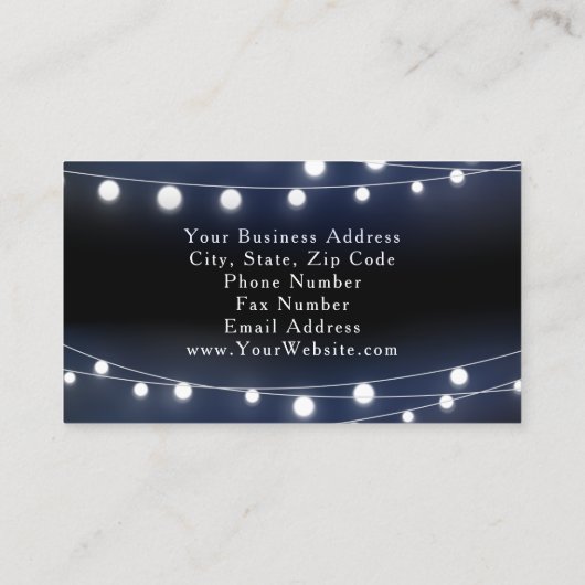 Moderne Koord van de Planner van de Gebeurtenis va Visitekaartje (Achterkant)
