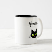 Moderne kop van de klinknagel en de zwarte kat (Voorkant rechts)