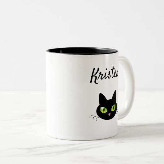 Moderne kop van de klinknagel en de zwarte kat (Voorkant rechts)